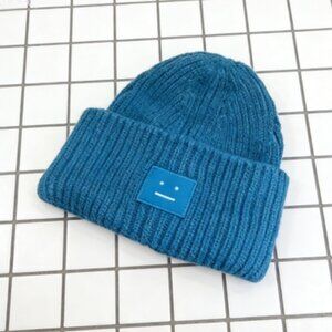 Acne Blue Knit Beanie
